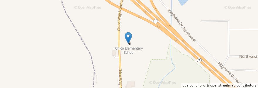 Mapa de ubicacion de Chico Elementary School en 美利坚合众国/美利堅合眾國, 华盛顿州 / 華盛頓州, Kitsap County, Erlands Point-Kitsap Lake.