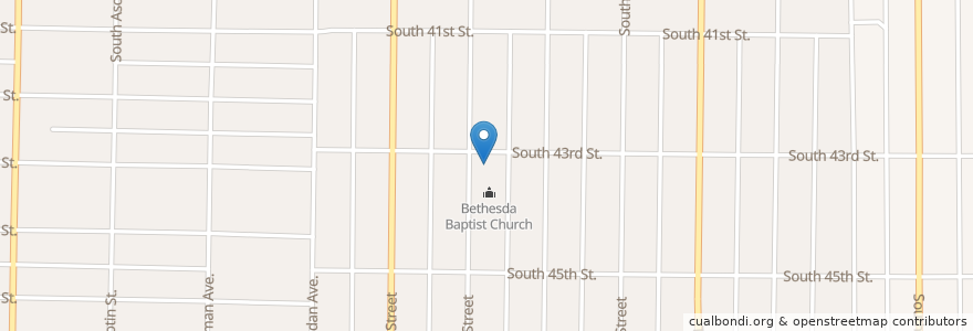 Mapa de ubicacion de Saint Pauls United Methodist Church en United States, Washington, Pierce County, Tacoma.