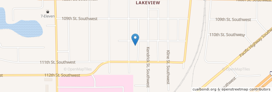 Mapa de ubicacion de Washington Presbyterian Church en États-Unis D'Amérique, Washington, Pierce County, Lakewood.