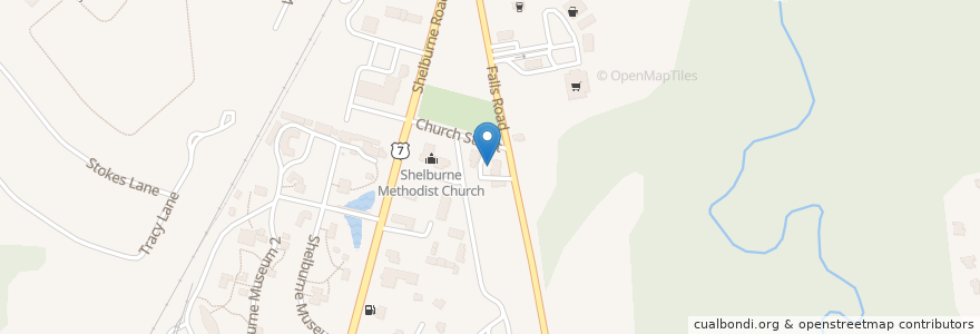 Mapa de ubicacion de Saint Catherines Cemetery en United States, Vermont, Chittenden County, Shelburne.