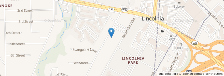Mapa de ubicacion de Lincolnia Academy en Estados Unidos De América, Virginia, Fairfax County, Lincolnia.