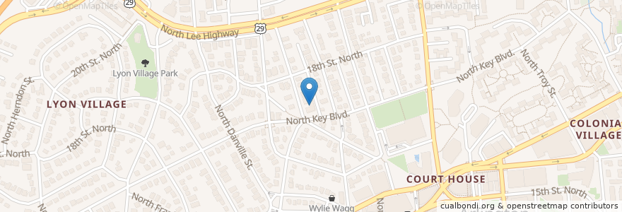 Mapa de ubicacion de Community Methodist Church en ایالات متحده آمریکا, ویرجینیا, Arlington County, Arlington.