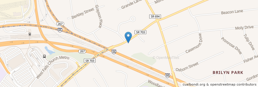 Mapa de ubicacion de Faith Bible Presbyterian Church en United States, Virginia, Fairfax County, Mclean.