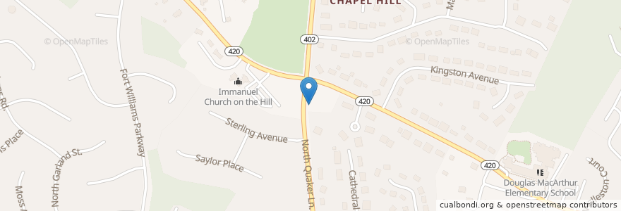 Mapa de ubicacion de Second Presbyterian Church en United States, Virginia, Alexandria.