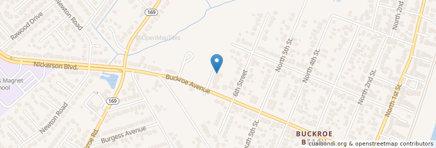 Mapa de ubicacion de Buckroe Beach Methodist Church en ایالات متحده آمریکا, ویرجینیا, Hampton City, Hampton.