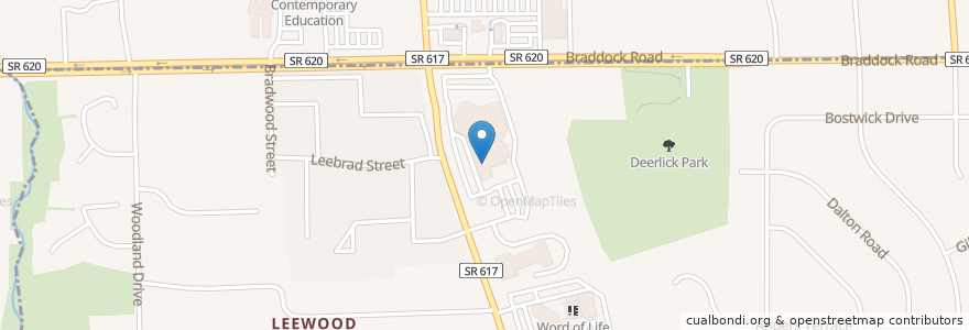 Mapa de ubicacion de Immanuel Christian School en Amerika Birleşik Devletleri, Virjinya, Fairfax County, Springfield.