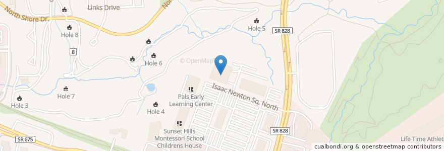 Mapa de ubicacion de Reston Montessori School en アメリカ合衆国, バージニア州, Fairfax County, Reston, Reston.