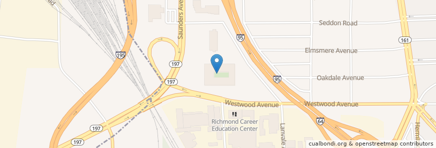 Mapa de ubicacion de Richmond Acceleration Program en United States, Virginia, Richmond City.