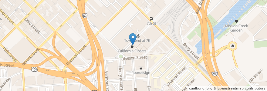 Mapa de ubicacion de Metro @ Showplace Square Garage en United States, California, San Francisco City And County, San Francisco.