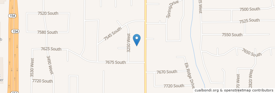 Mapa de ubicacion de Jordan Valley Baptist Church en 미국, 유타 주, Salt Lake County, West Jordan.