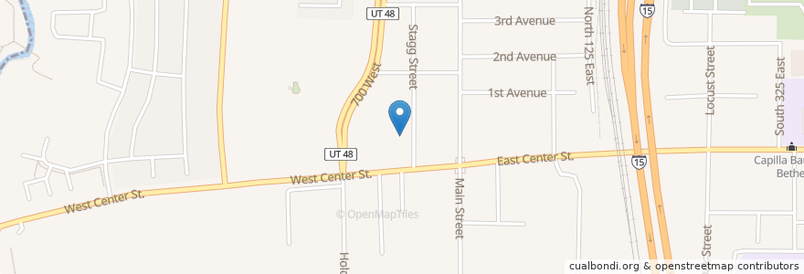 Mapa de ubicacion de Living Word Christian Center en Amerika Syarikat, Utah, Salt Lake County, Midvale.