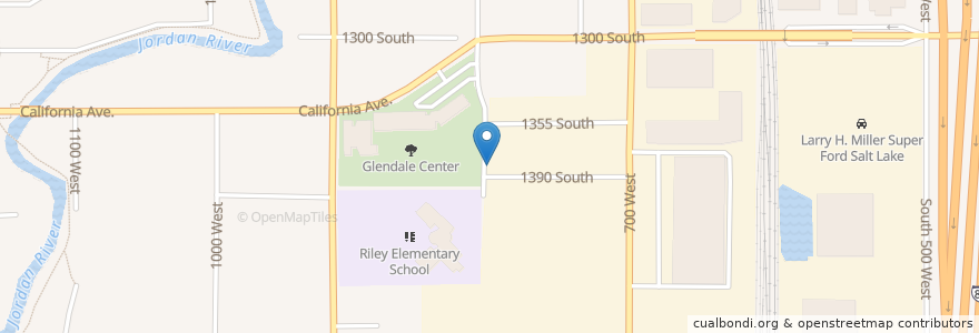 Mapa de ubicacion de The Church of Jesus Christ of Latter-day Saints en 미국, 유타 주, Salt Lake County, Salt Lake City.