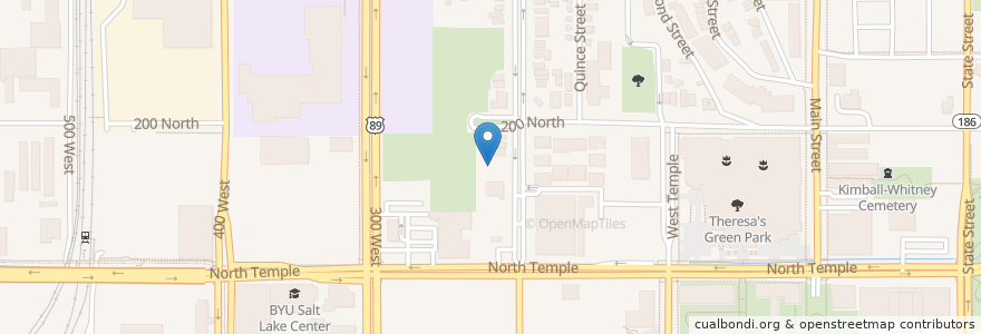 Mapa de ubicacion de Salt Lake Intermediate School en ایالات متحده آمریکا, یوتا, Salt Lake County, Salt Lake City.