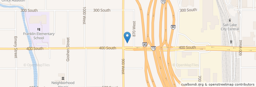 Mapa de ubicacion de Atonement United Methodist Church en Amerika Syarikat, Utah, Salt Lake County, Salt Lake City.