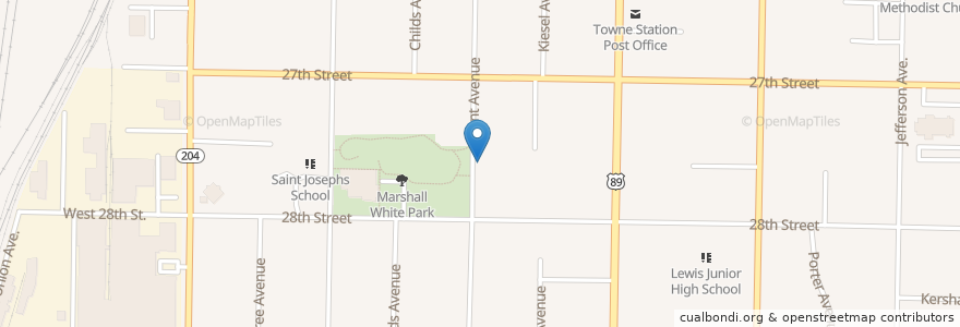 Mapa de ubicacion de Congregation Beth Sholem Synagogue en Stati Uniti D'America, Utah, Weber County, Ogden.