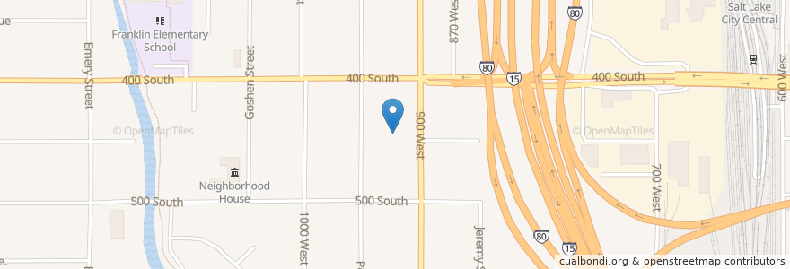 Mapa de ubicacion de The Salvation Army Salt Lake City en Amerika Birleşik Devletleri, Utah, Salt Lake County, Salt Lake City.