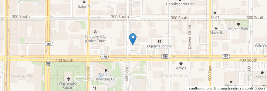 Mapa de ubicacion de Faith Fellowship Foursquare Gospel Church en Estados Unidos Da América, Utah, Salt Lake County, Salt Lake City.