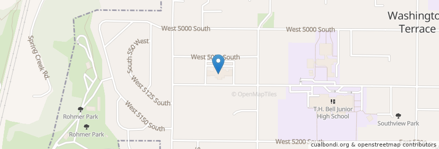 Mapa de ubicacion de The Church of Jesus Christ of Latter-day Saints en 미국, 유타 주, Weber County, Riverdale.