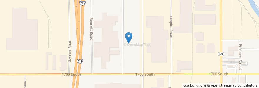 Mapa de ubicacion de The Church of Jesus Christ of Latter-day Saints en アメリカ合衆国, ユタ州, Salt Lake County, Salt Lake City.