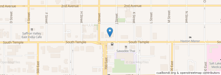 Mapa de ubicacion de Church of Scientology-Dianetics Mission en Estados Unidos De América, Utah, Salt Lake County, Salt Lake City.