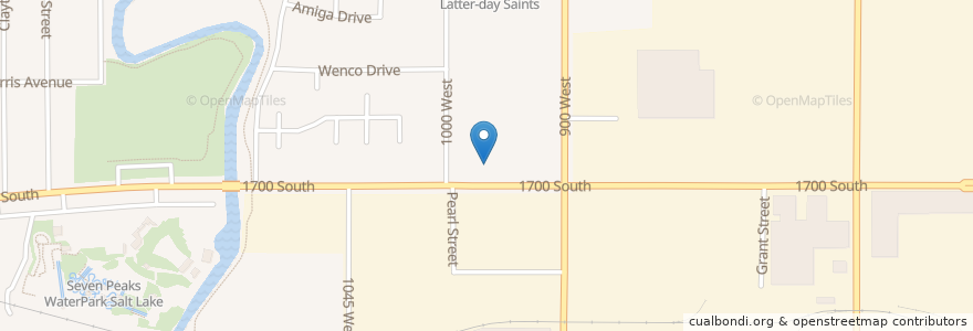 Mapa de ubicacion de Kingdom Hall of Jehovahs Witnesses en États-Unis D'Amérique, Utah, Salt Lake County, Salt Lake City.