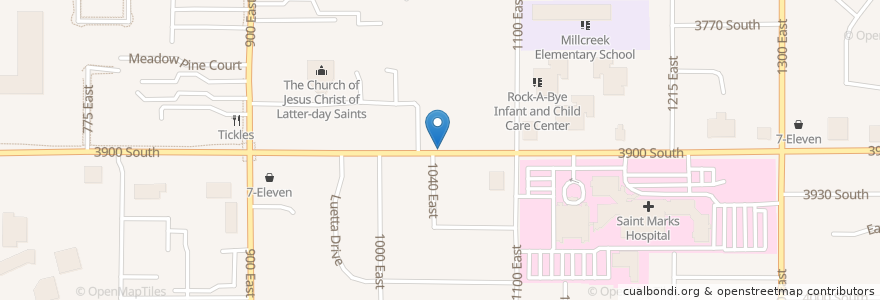 Mapa de ubicacion de Sunitas Montessori School en Estados Unidos Da América, Utah, Salt Lake County, Millcreek.