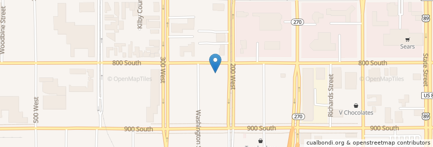 Mapa de ubicacion de Kids Kampus en 미국, 유타 주, Salt Lake County, Salt Lake City.