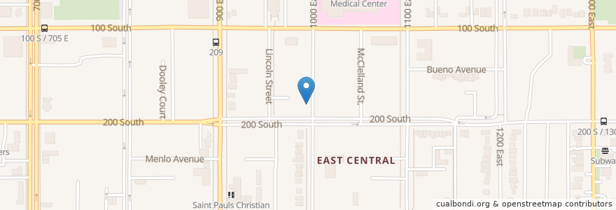 Mapa de ubicacion de Montessori School en 미국, 유타 주, Salt Lake County, Salt Lake City.