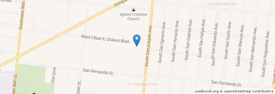 Mapa de ubicacion de Escobar Junior High School en 미국, 텍사스, Bexar County, San Antonio.