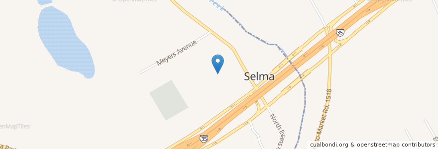 Mapa de ubicacion de Our Lady of Perpetual Help School en ایالات متحده آمریکا, تگزاس, Guadalupe County, Selma, Bexar County.