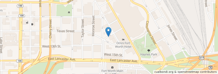 Mapa de ubicacion de Saint Ignatius School en United States, Texas, Tarrant County, Fort Worth.