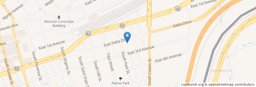 Mapa de ubicacion de Saint Ignatius School en Stati Uniti D'America, Texas, El Paso County, El Paso.