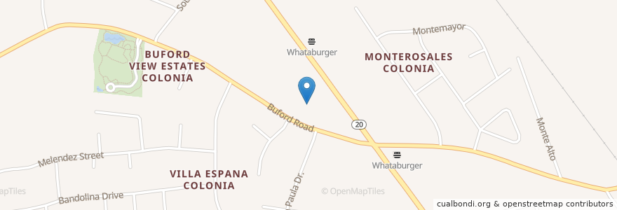 Mapa de ubicacion de Socorro School en Amerika Syarikat, Texas, El Paso County, Socorro.