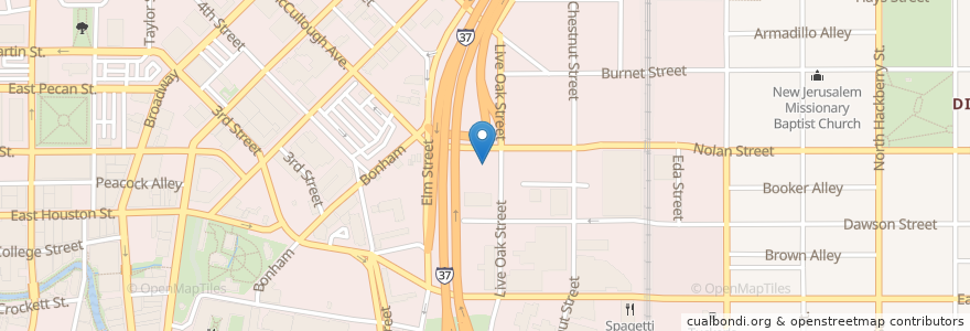 Mapa de ubicacion de Healy-Murphy Center en Stati Uniti D'America, Texas, Bexar County, San Antonio.