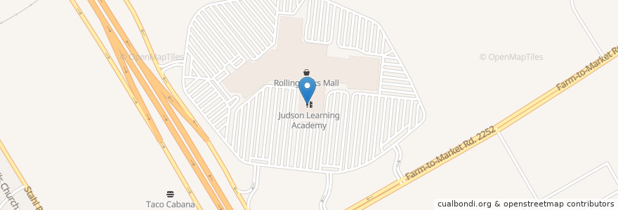 Mapa de ubicacion de Judson Learning Academy en Amerika Birleşik Devletleri, Teksas, Bexar County, San Antonio.