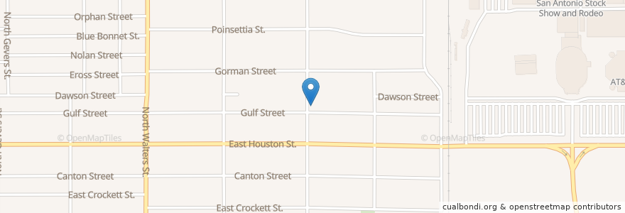 Mapa de ubicacion de Tynan Elementary School en Amerika Syarikat, Texas, Bexar County, San Antonio.