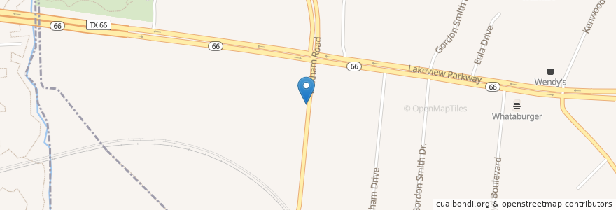 Mapa de ubicacion de Norma Dorsey Elementary School en アメリカ合衆国, テキサス州, Dallas County, Rowlett.