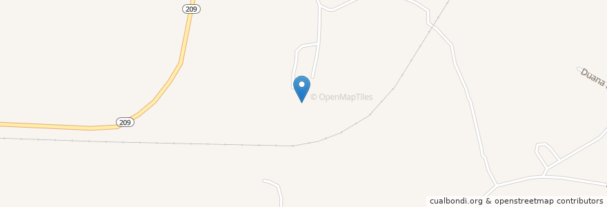 Mapa de ubicacion de Crossroads Cemetery en ایالات متحده آمریکا, تنسی, Lauderdale County.