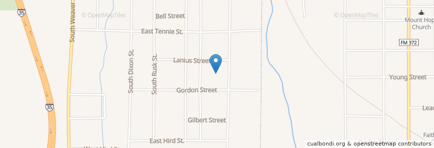 Mapa de ubicacion de Former JM Lindsay Elementary School en ایالات متحده آمریکا, تگزاس, Cooke County, Gainesville.