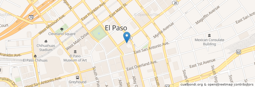 Mapa de ubicacion de Delta Academy en Amerika Syarikat, Texas, El Paso County, El Paso.