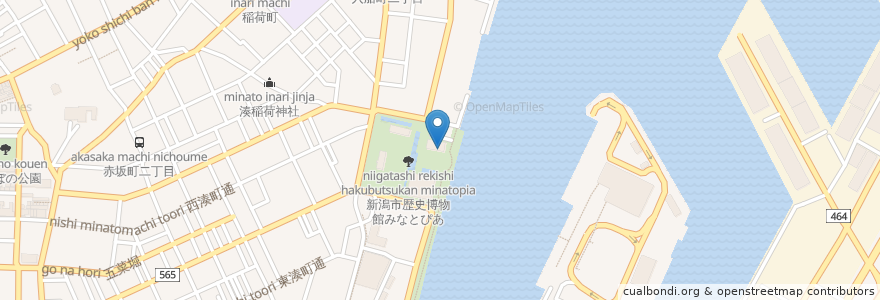 Mapa de ubicacion de カーブドッチ en Japan, 新潟県, 新潟市, 中央区.