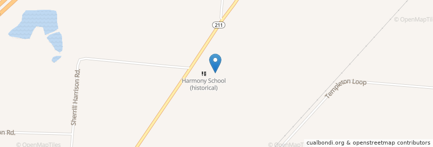 Mapa de ubicacion de Harmony Church en الولايات المتّحدة الأمريكيّة, تينيسي, Dyer County.