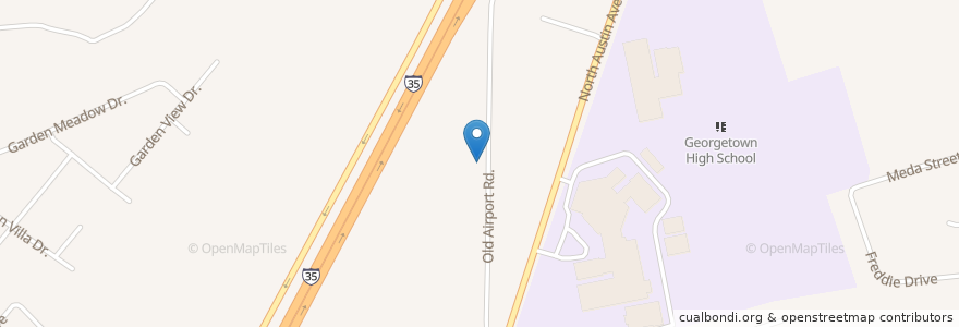 Mapa de ubicacion de Chip Richarte Learning Center en États-Unis D'Amérique, Texas, Williamson County, Georgetown.