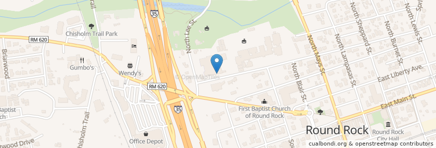 Mapa de ubicacion de Claude Berkman Elementary School en Amerika Syarikat, Texas, Round Rock, Williamson County.
