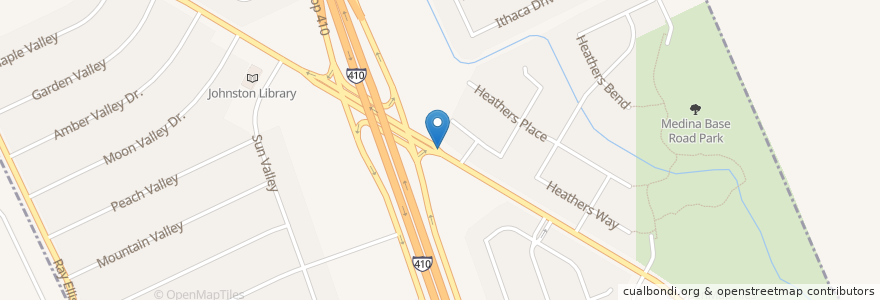 Mapa de ubicacion de Valley Hi First Baptist Church en United States, Texas, Bexar County, San Antonio.