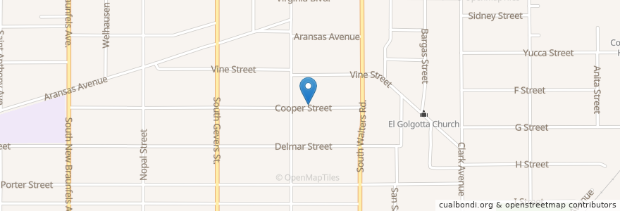 Mapa de ubicacion de Good Hope Missionary Baptist Church en Estados Unidos Da América, Texas, Bexar County, San Antonio.