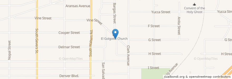 Mapa de ubicacion de East Saint John Missionary Baptist Church en Amerika Syarikat, Texas, Bexar County, San Antonio.