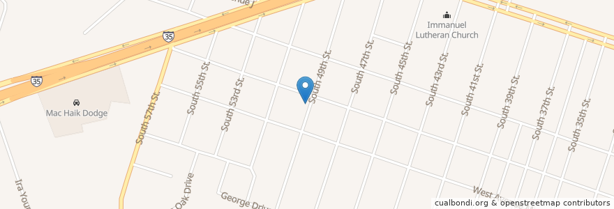 Mapa de ubicacion de Heights Baptist Church en ایالات متحده آمریکا, تگزاس, Bell County, Temple.