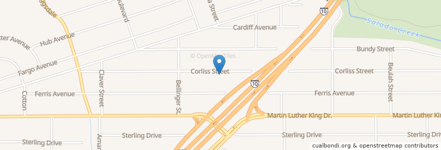 Mapa de ubicacion de Open Door Pentecostal Church en Amerika Syarikat, Texas, Bexar County, San Antonio.