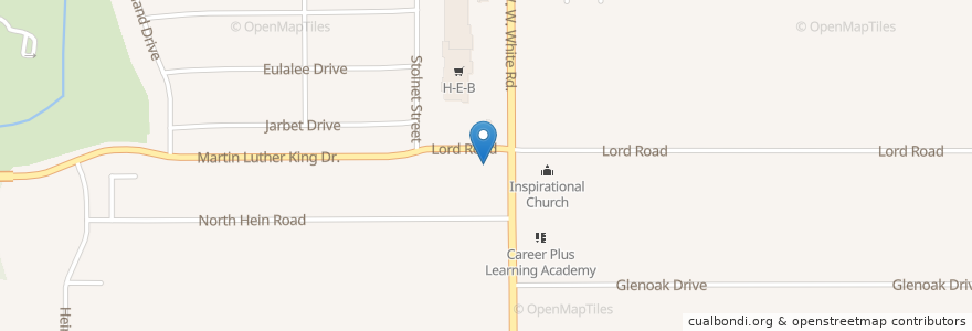 Mapa de ubicacion de Grace United Methodist Church en الولايات المتّحدة الأمريكيّة, تكساس, مقاطعة بيكسار, سان أنطونيو.